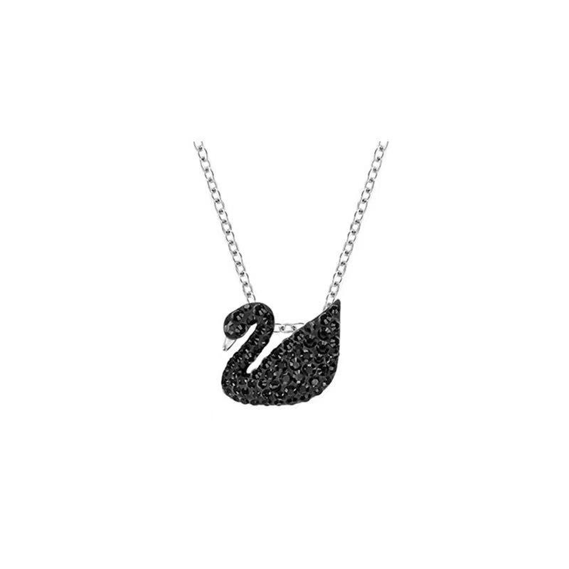 Elegant Swan Necklace with Sparkling Beating Heart Crystal, Luxury Fashion Clavicle Necklace for Women Elegant Swan Necklace with Sparkling Beating Heart Crystal, Luxury Fashion Clavicle Necklace for Women