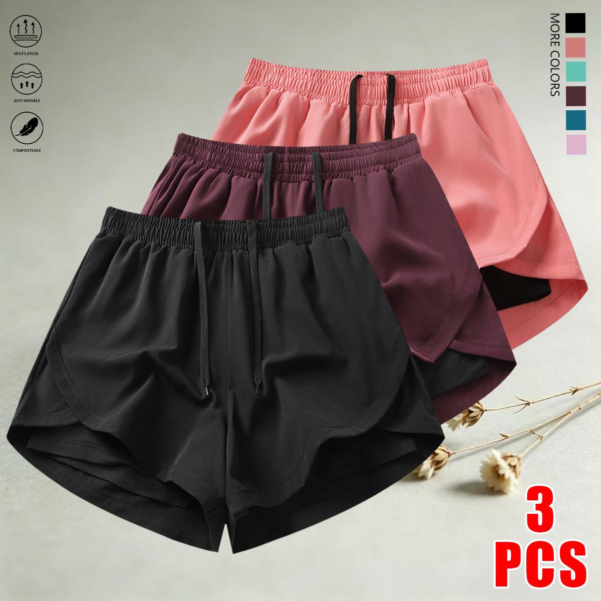 High-stretch, quick-dry, breathable women’s athletic shorts that prevent exposure—ideal for running, fitness, yoga training, and casual wear; versatile shorts available in multiple colors.