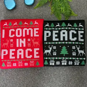 I Matching Couples Ugly Christmas Sweater, Come in Peace Couple Christmas Shirt Christmas Matching Sweater, Christmas Matching Sweater