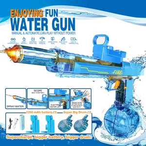 2026 LED Electric Water Blaster – Upgraded Auto Squirt Gun, 35ft Long Range, IP67 Waterproof, Summer Outdoor Toy for Kids Adults, Ideal Gift