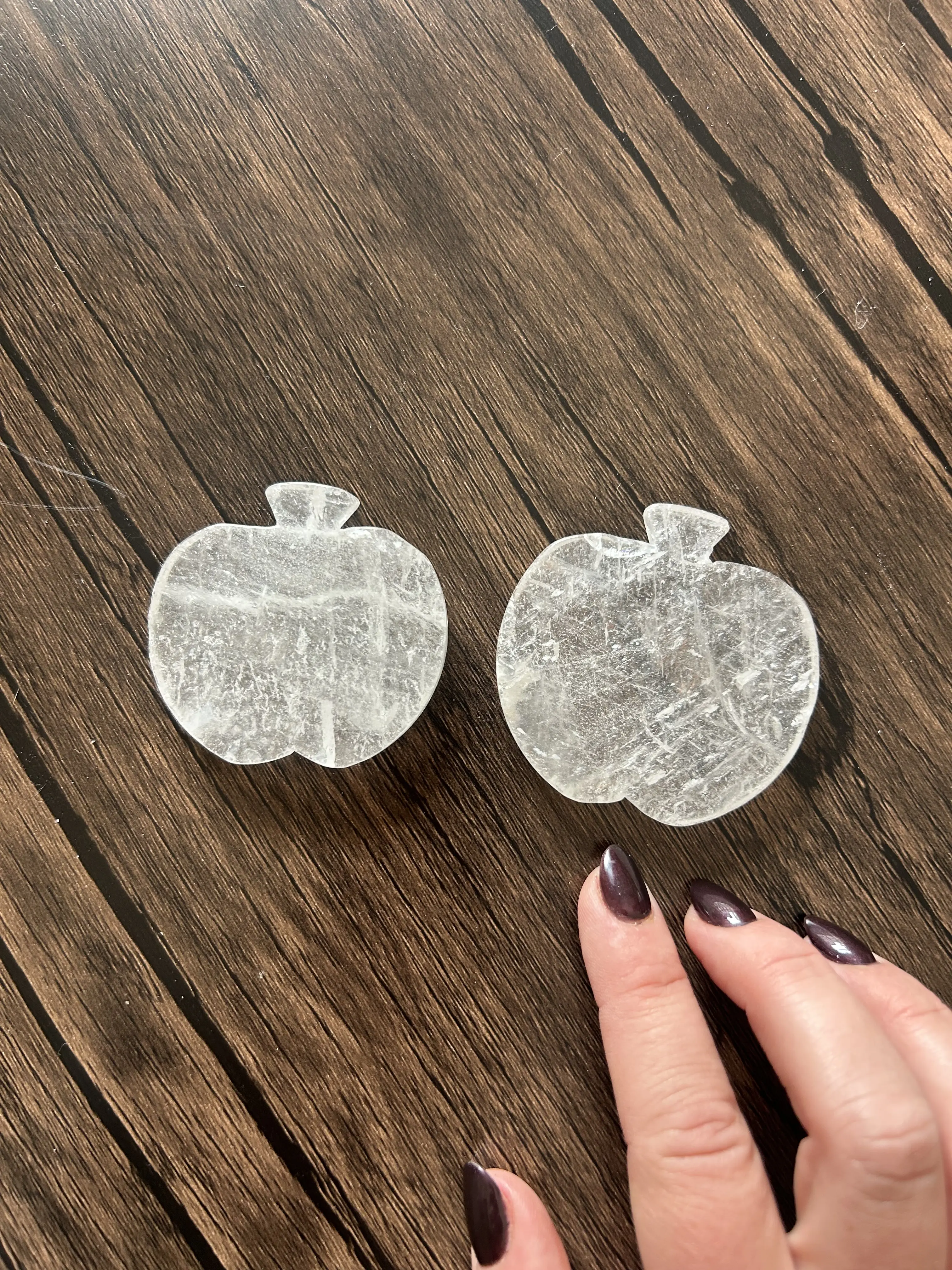Selenite Pumpkin Carvings – Fall Crystal Decor, Halloween Altar Crystals, Cleansing & Protection Stone