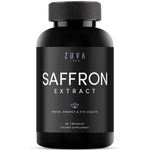 Ultra6 Saffron Supplements – 100% Pure Saffron Extract Capsules for Mood & Eye Health Support – Natural Supplement for Men & Women (90 Servings)