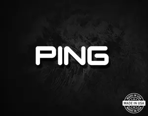 PING Golf Decal, Vinyl Die Cut Sticker, Made in USA