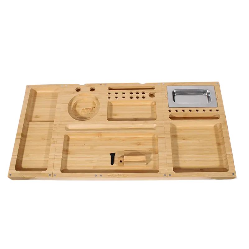 RAW Triple Flip Bamboo Rolling Tray