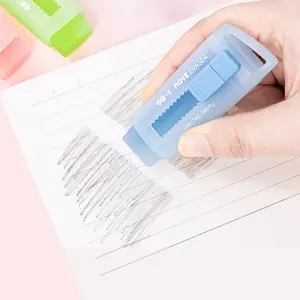 Cute Girl Push-Pull Macaron Eraser, Cartoon Design, Prize Item, Stationery Supplies, Fun Pencil Decoration, School Office Use