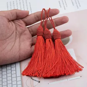 Bookmark Tassels 20Pcs 15cm/6 Inch Red Tassels / Sewing Tassels / Mini Craft Tassels for Keychain Earring Jewelry DIY Craft