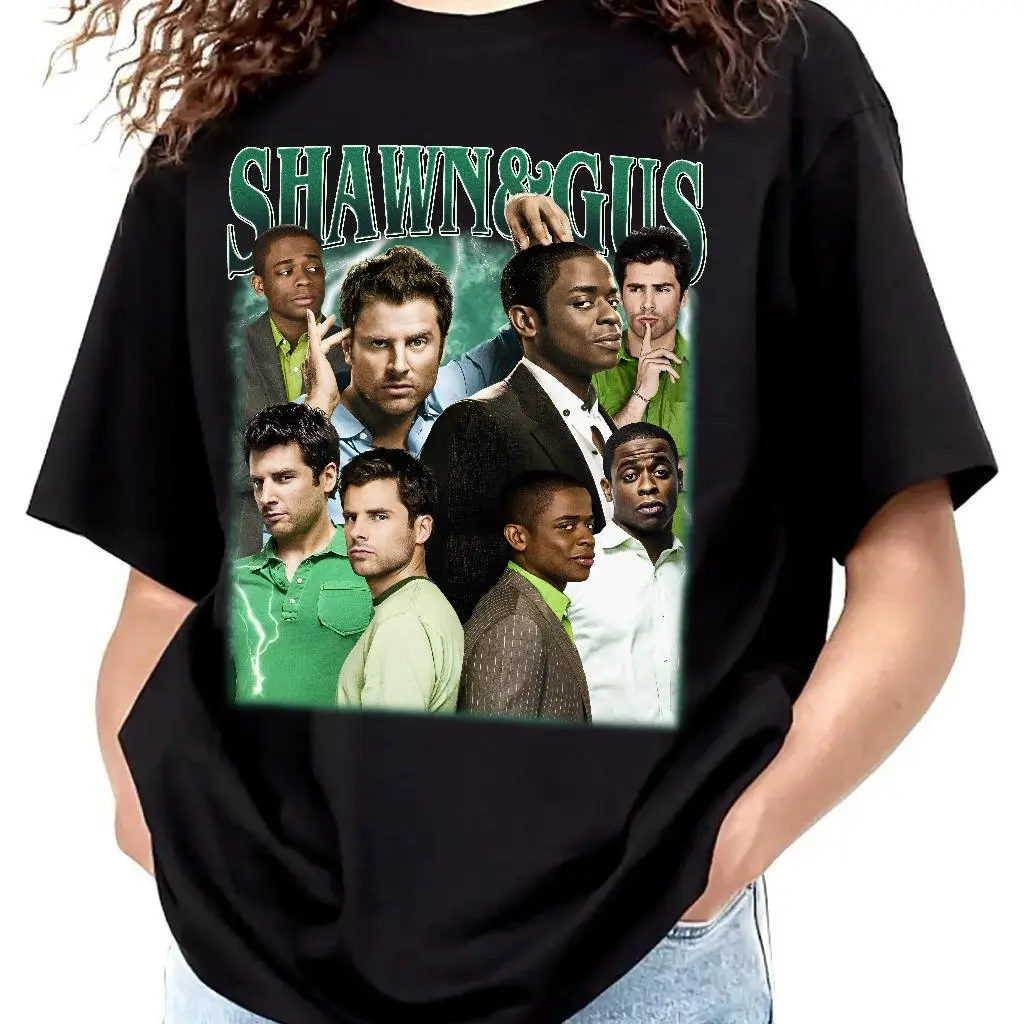 Sh3wn and G3s Psssych Tv Show Vintage T-Shirt, Gift For Woman and Man Unisex T-Shirt
