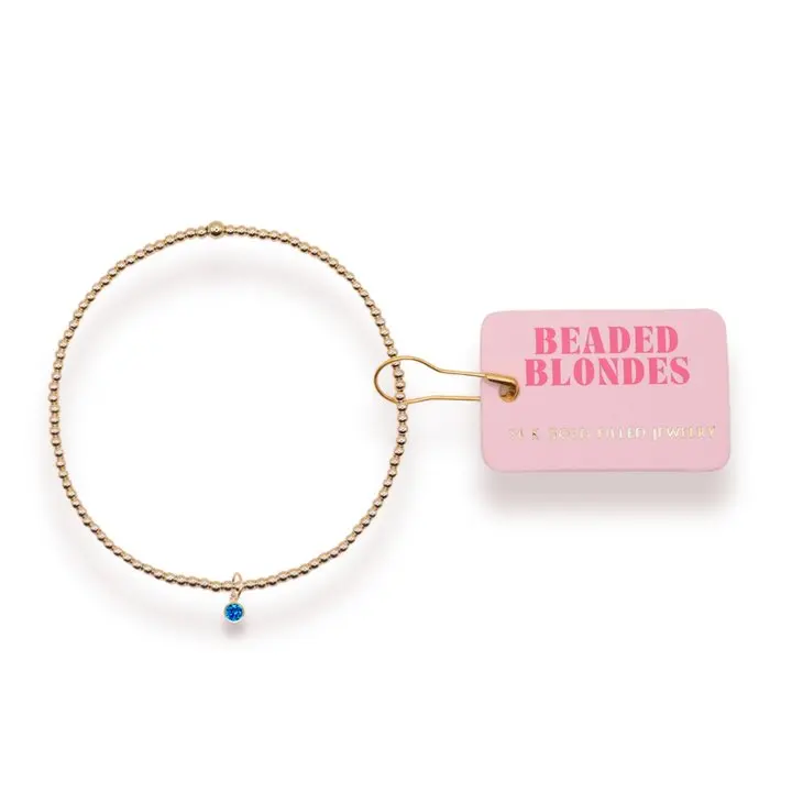 September Birthstone Charm Bracelet
