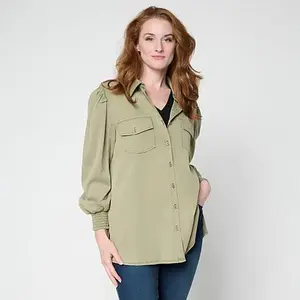 G by Giuliana Featherweight Button Down Shirt
