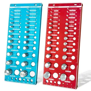 70 Nut and Bolt Thread Checker, Bolt Size Finder Tool Screw Gauge, Screw Size Checker with 26 Standard & 26 Metric & 18 Drill Gauges for Workshop &  Repairs