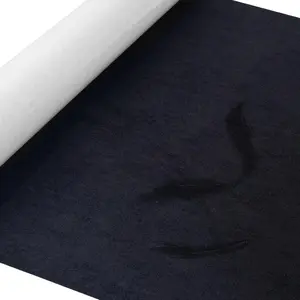 Suede Wrap for Car Interior, 16.5" x 59" Self-Adhesive Microfiber Felt Fabric, Black Suede Fabric Wrap, Stretchable Interior Film for DIY Car/Truck/SUV/RV Roof and Home Decor