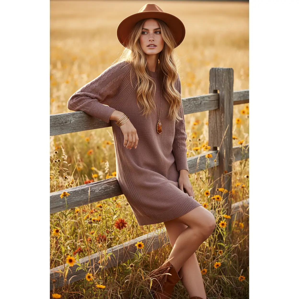 LuLaRoe Lauren Sweater Dress • Solid Rose Taupe • Sweater Knit