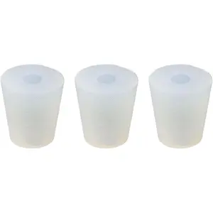 3pcs #4 Solid Rubber Stopper for Preserving, Brewing, Fermenting Sauerkraut, Making Kimchi