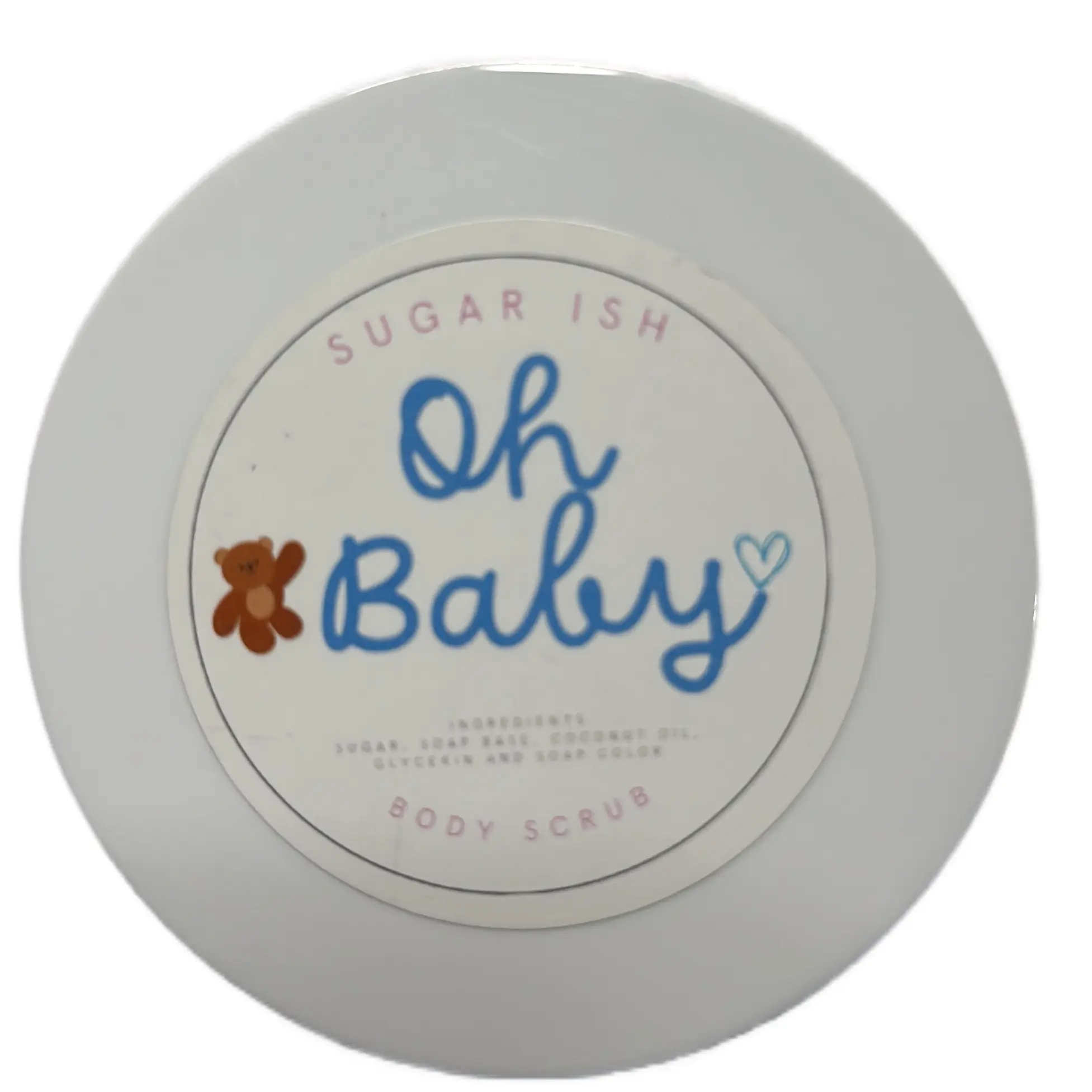 Oh baby fresh powder body scrub exfoliate w/spoon
