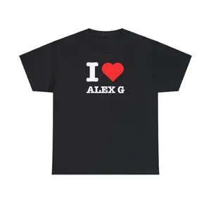 Funny Graphic Tee,I Love Alex G T-shirt, I Heart Band Tee