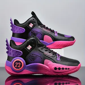 (New)Sneakers, Men's Basketball Shoes; Anti-skid And Wear-resistant Breathable Sports Shoes for Outdoor Hiking Shoes for Young Boys; Sports Competition Training Shoes for