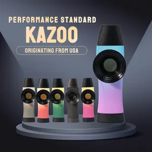 POGOLAB Horn Kazoo Adjustable Tone Boys and Girls Coloful Musical Instrument with 5 Pcs Diaphragms a Lanyard and a Amplifier Part