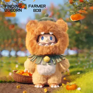[FINDING UNICORN]  FARMER BOB FURRY PERSIMMON-BEAR BOB Cute Figures Desktop Ornament Collectible Toys Birthday Gifts HP5XS2BWP5