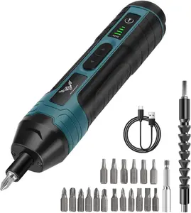 Cordless Electric Screwdriver Set with LED Light – 20-in-1 Rechargeable power Tool Kit, 4 Torque Levels, USB Charging, for Home, DIY & Electronics Repair handheld tool