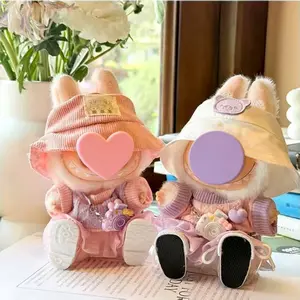 Labu Doll Clothes Set -Stylish 17cm Labu Clothes & Accessories Bundle,Premium Fabric with Miniature Accessories for bubu Doll Collection Costume doll heels