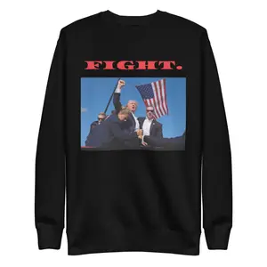 TRUMP “FIGHT.” Sweatshirt Menswear Hoodie