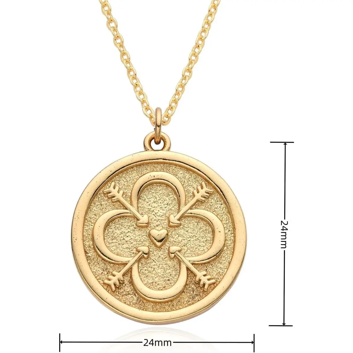 Dainty Necklace Initial Necklace For Women Round Moon star Clover Pendant Chain Coin Necklaces