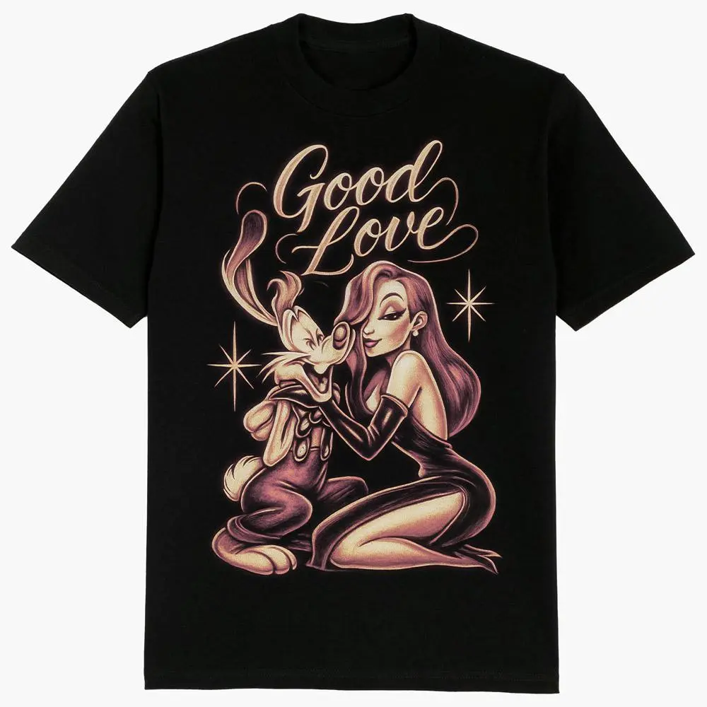 Men's Short-Sleeve Round Neck Sports Top - Chicano Fashion Menswear, Gangster-Inspired Design, Chicana Art Print, Streetwear Style, Full Sizes, Full Color