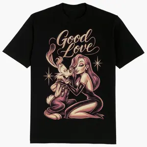 Men's Short-Sleeve Round Neck Sports Top - Chicano Fashion Menswear, Gangster-Inspired Design, Chicana Art Print, Streetwear Style, Full Sizes, Full Color