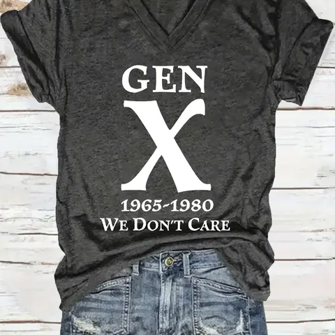 Women's Summer Casual Loose-Fitting V Neck Short Sleeve T-Shirt, Womenswear, Trendy Tee, Comfortable Breathable Fabric, Perfect for Daily Wear, S-XXL, Streetwear, Casual T Shirts