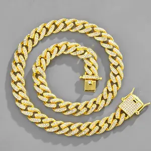 Diamond Iced Out Cuban Chain Link Chain Jewelry