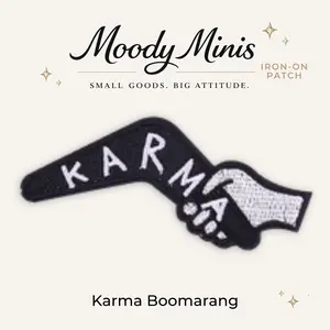 Karma Boomerang Embroidered Patch- RTS