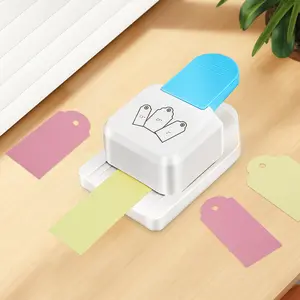3 in1 Craft Tag Punch Paper Craft Tag Punch 1.5in 2in 2.5in Small Hole Punch Craft Puncher for Paper Crafting Scrapbooking Cards DIY Arts Crafts