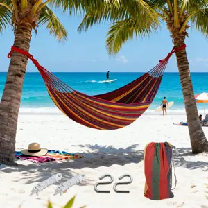 【US-based sellers】Your Backyard Oasis - Single Relaxation Hammock for Reading & Daydreams. Find Your #SoftLife Moment in This Cozy Cocoon. #SelfCare #SummerVibes