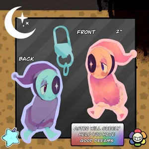 DANDYS WORLD double sided keychains - main toons