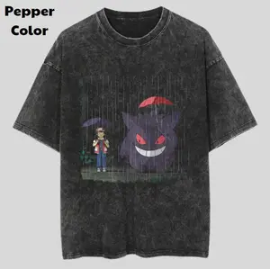 Gengar Under The Rain Vintage Tee, Gengar T-Shirt, Pokemon Graphic Tees, Pokemon Shirt, Unisex Anime Shirt, Menswear Womenswear Streetwear