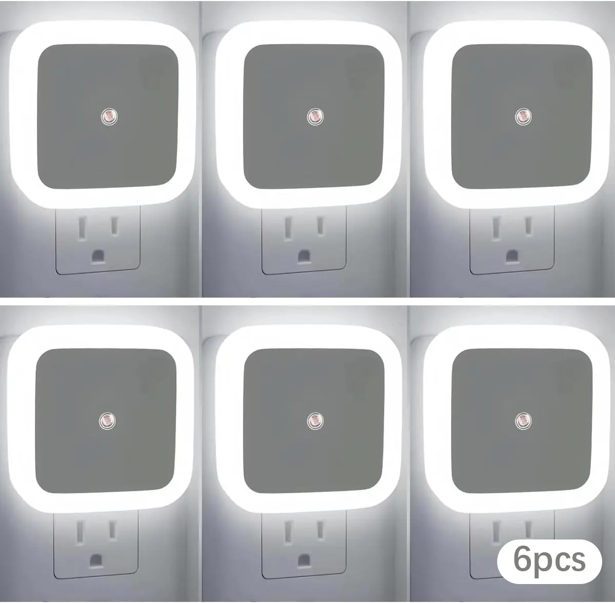 Night Light, Night Lights Plug into Wall 6-Pack, Plug in Night Light, Dusk to Dawn Nightlight Led Night Lights for Bedroom, Bathroom unique birthday adult gift