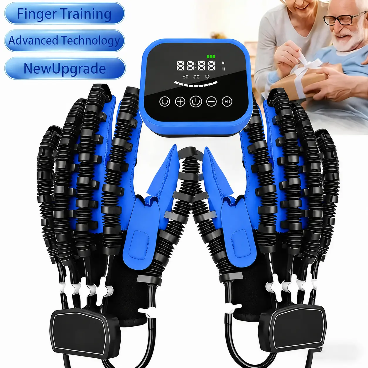 Rehabilitation Robot Glove - Mechanical Relaxation Glove with Control Panel for Post-Stroke Recovery, Hemiplegia, Cerebral Palsy Treatment - Home/Clinic/Bedside Use - Durable Medical Equipment, Advanced Technology