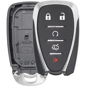 Key Fob Shell Case Replacement Fits For Malibu,Cruze,Camaro,Traverse,Blazer,Equinox 2016-2022 Keyless Entry Remote Control 5 Button Pad Cover (HYQ4EA HYQ4AA)
