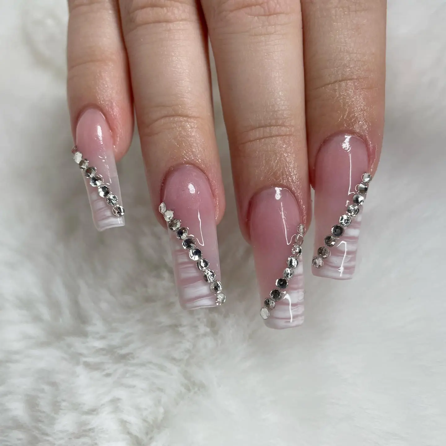 Croc Print French Press on Nails