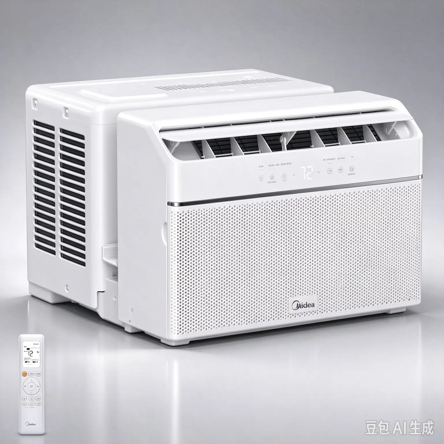 Midea 3-in-1 Window AC Unit - Ultra-Quiet 32 dBA, Variable Speed Inverter, SmartHome App Control, AI ECO Mode, 10X Quieter, 3-Year Warranty air conditioner
