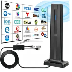Smart TV Indoor Digital Antenna, 3m Base, 360° Long Range HD Reception, Easy Install, Suitable for Wireless Tvs, Local Channel Receiver