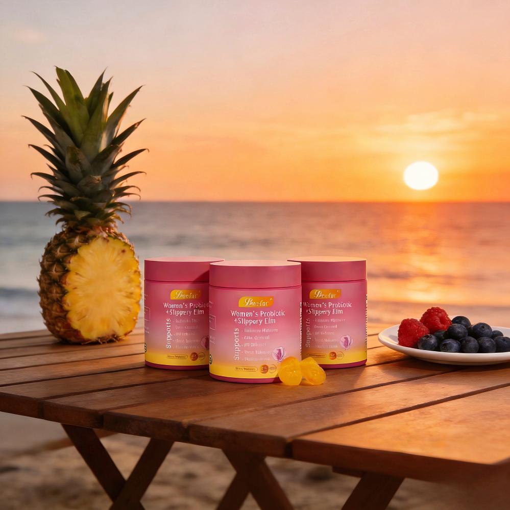 Her Juicy Feminine Probiotics Gummies for WomenWomen’s Intimate Health Probiotics Gummies – All-in-One Solution with Slippery Elm, Prebiotics & Lactobacillus for Balanced pH, Natural Moisture & Dryness Support – Yummy Hawaiian Pineapple Chews