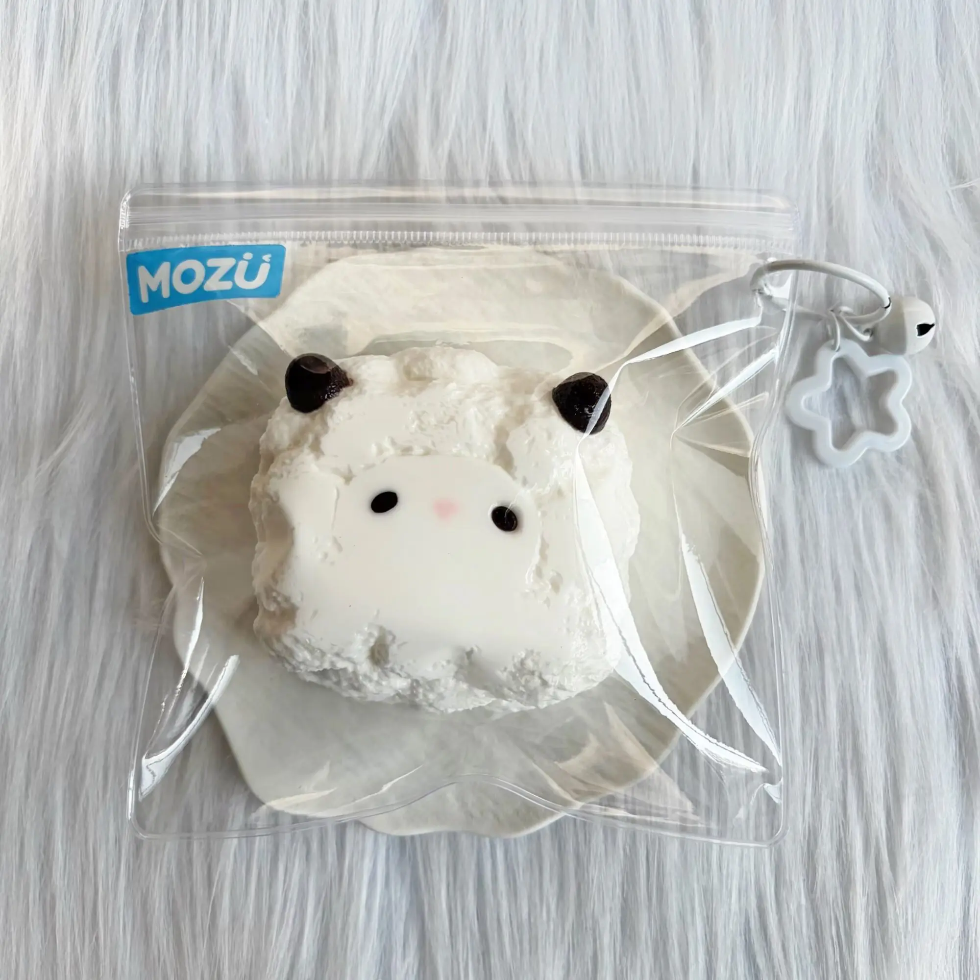 Soft Squishy Kawaii Moldable Taba Lamb Squishy, Mallow Putty-Textured Puffy Blocky Silicone Stress Relief Fidget Toy, 197g Party Christmas Gift