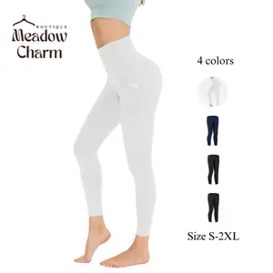 Wide Waistband Sports Leggings, 4 colors, S-2XL