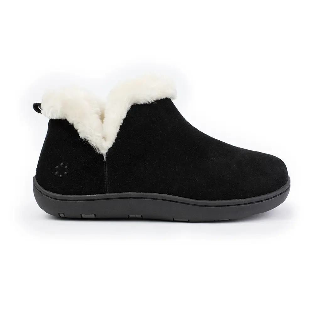 Tempur-Pedic Womens Vallery Bootie Casual Slippers Casual - Black