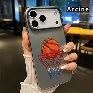 Hard Case for iPhone 17 Pro Max 16 Plus 15 14 13 12 11 Air XR E Basketball's Perfect Drop Pattern IMD Hybrid Waterproof Lightweight Smartphone Cover Gift for Boy