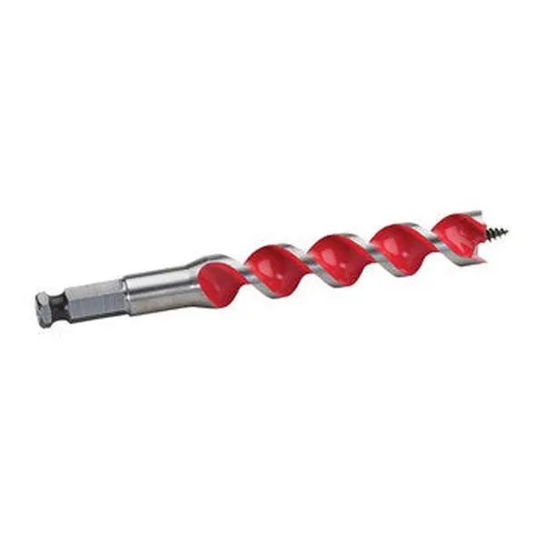 Milwaukee 48-13-0750 3/4" x 6-1/2" Auger Bit for Trades, Wood Drilling, Chips Won't Stick, Smooth Cut, 6-1/2 Inches