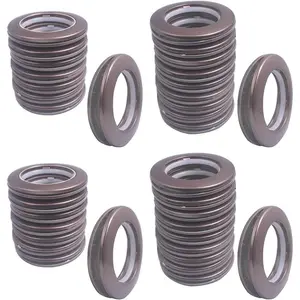 32 Pack Curtain Grommet, Inner Diameter 1-9/16"(40mm) Curtain Eyelet Rings Roman Ring Grommet Curtains Grommets kit for Casement Eyelet Tool Accessory (Coffee)