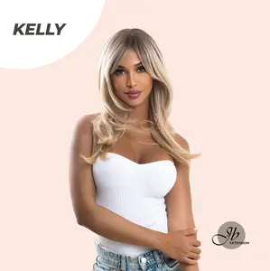 JBEXTENSION 22 Inches Mix Blonde Medium Length Hair Wig KELLY