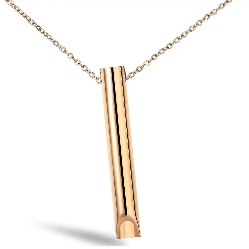 Breathlace Necklace Quit Smoking Calm Harmony Anti-Smoking Necklace, Breathing Necklace for Anxiety Stainless Steel Mindful